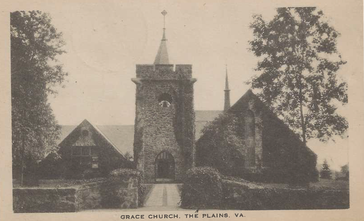 Old image of The Plains, Virginia showing the town